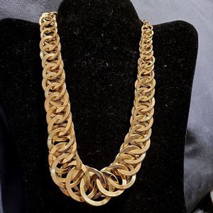 Goldtone Chunky Statement Choker